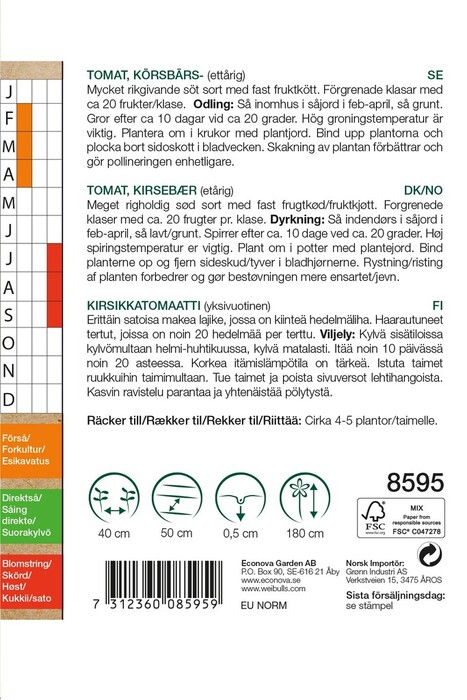 Frö Tomat 'Ormato' KRAV Weibulls